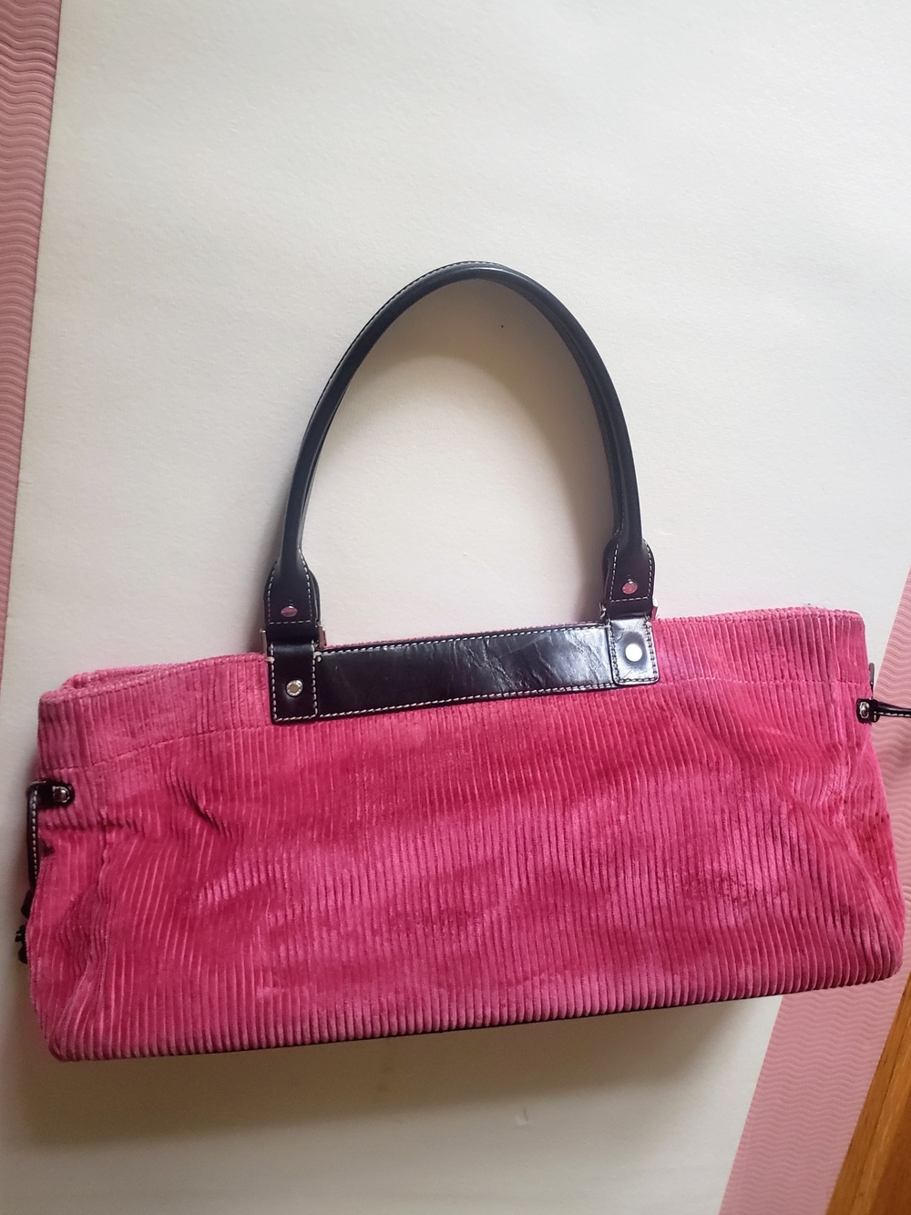 Kate Spade New York Vintage Corduroy East-West Shoulder Bag Pink